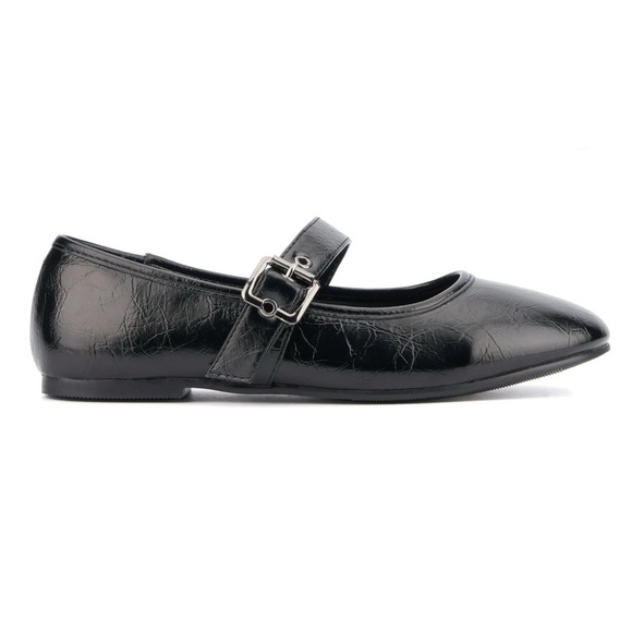 NEW Olivia Miller Metallic Mary Jane Flats - Picture 1 of 7